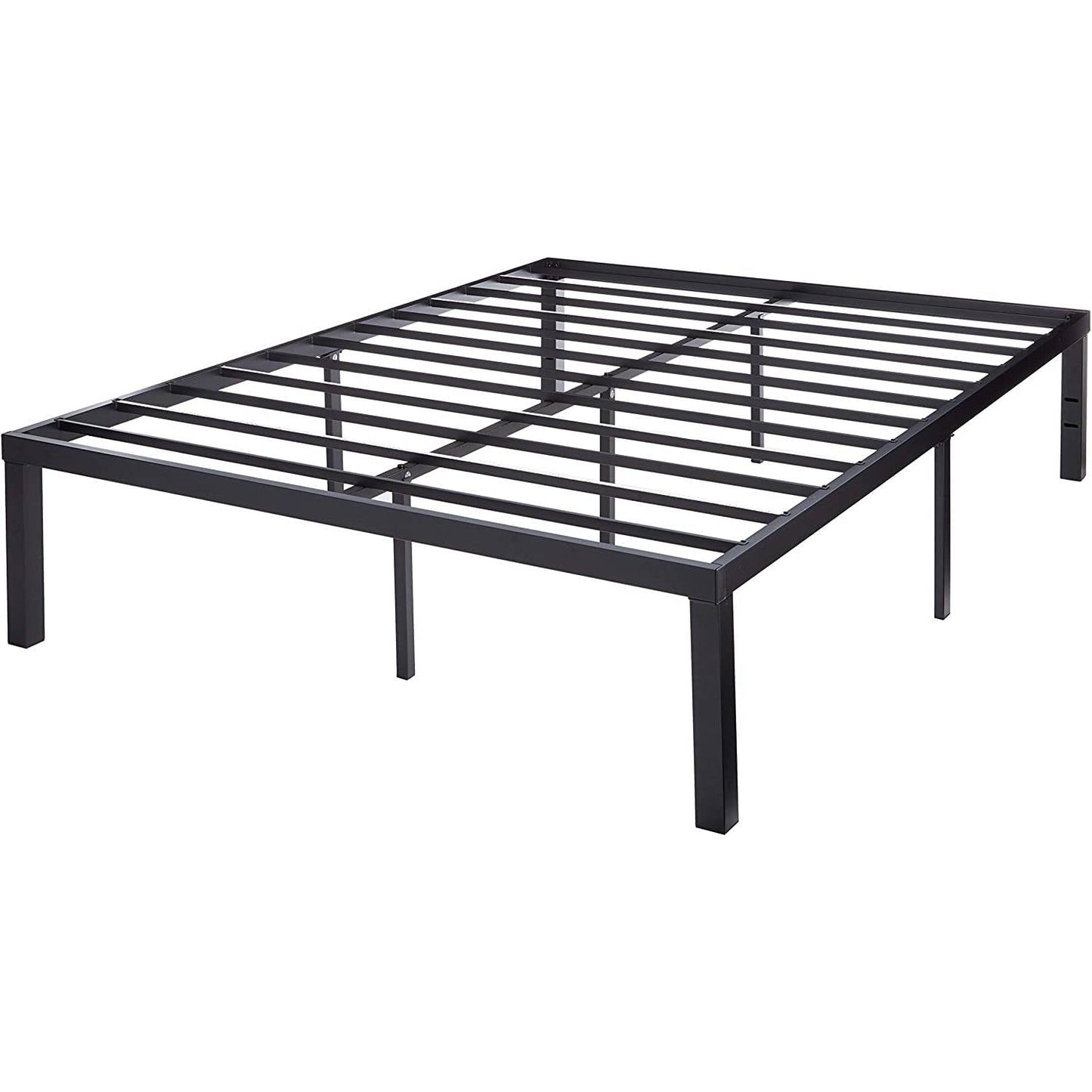 Queen size Modern 16-inch Heavy Steel Metal Platform Bed Frame — Chic Home-Decor