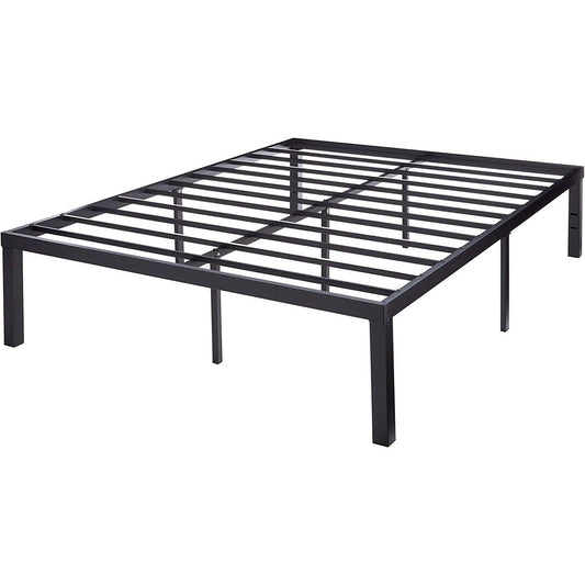Queen size Modern 16-inch Heavy Steel Metal Platform Bed Frame — Chic Home-Decor
