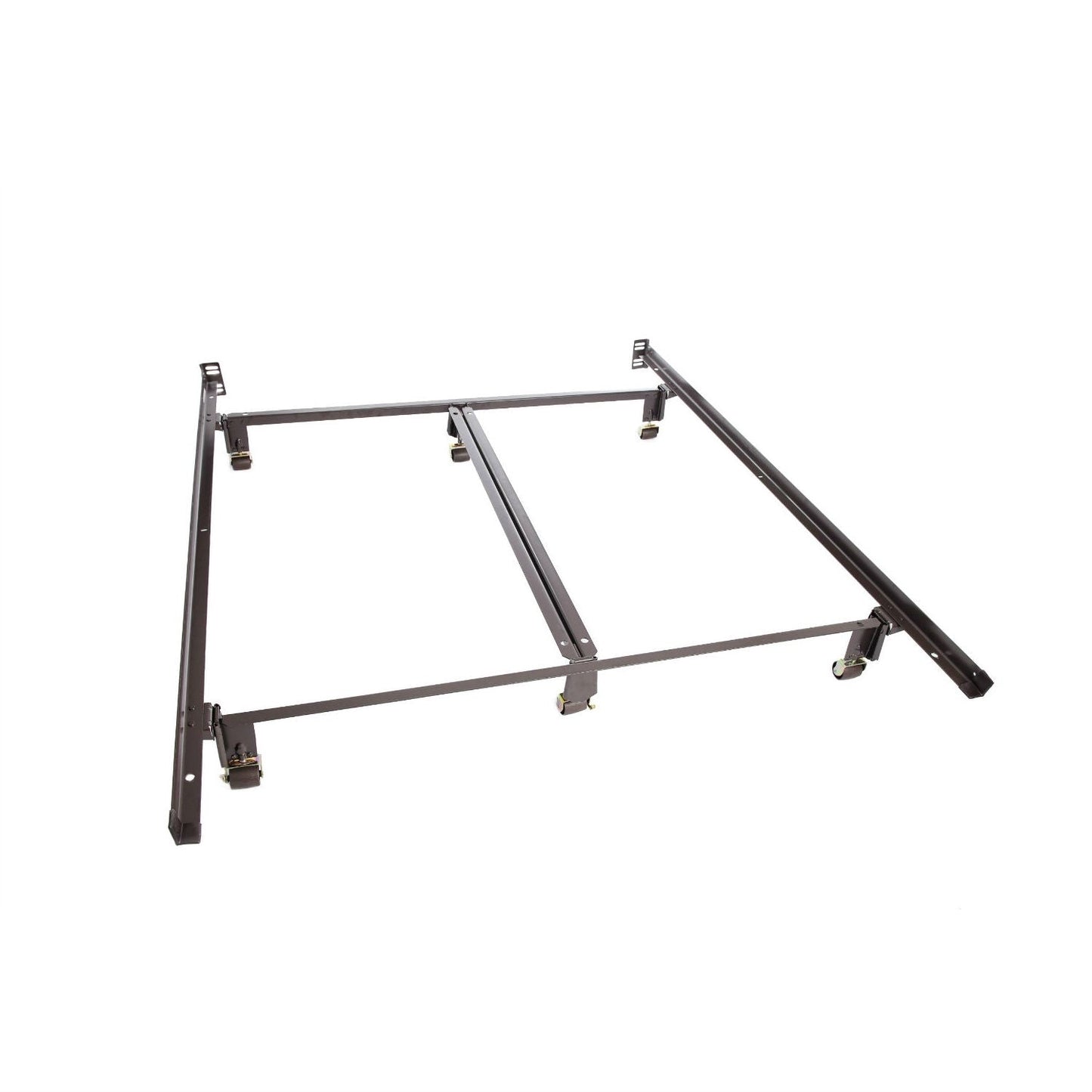 Queen size Metal Bed Frame with Double Center Rail for Maximum Weight Capacity
