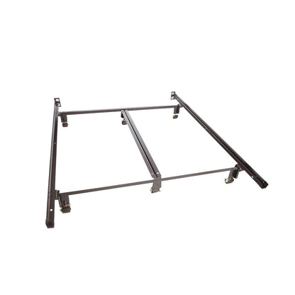 Queen size Metal Bed Frame with Double Center Rail for Maximum Weight Capacity