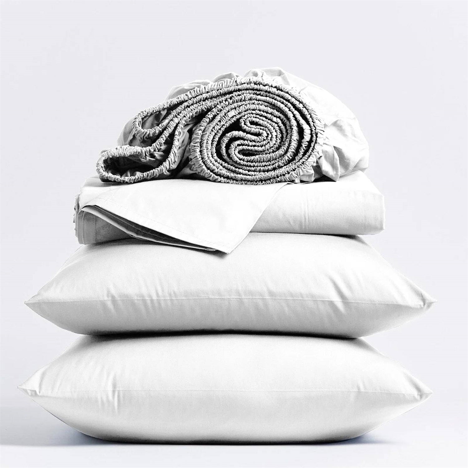 Queen size White 100-Percent Certified Organic Cotton Sheet Set — Chic Home-Decor