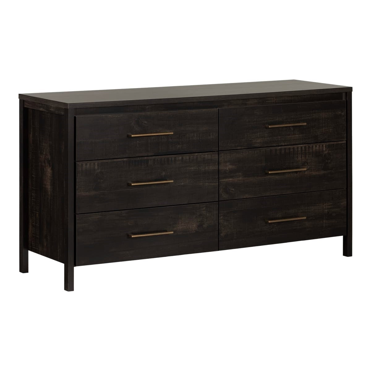 Modern Java 6 Drawer Double Dresser — Chic Home-Decor