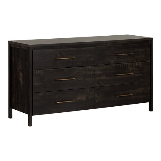 Modern Java 6 Drawer Double Dresser — Chic Home-Decor