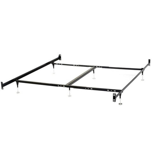 Queen Metal Bed Frame with Bolt-on Headboard Footboard Brackets — Chic Home-Decor
