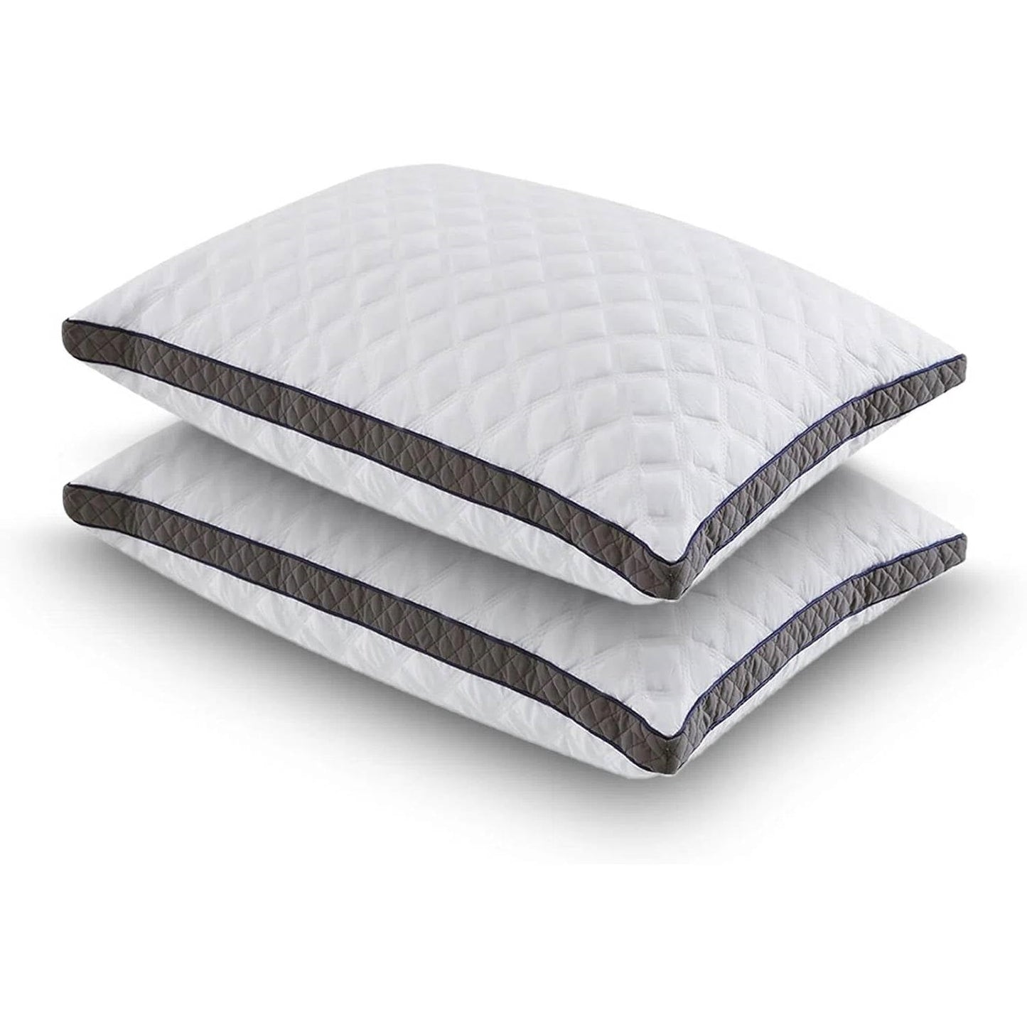 Set of 2 Standard Shredded Memory Foam Polyester Pillow with Removeable Cover — Chic Home-Decor