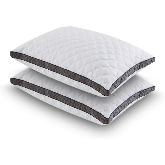 Set of 2 Standard Shredded Memory Foam Polyester Pillow with Removeable Cover — Chic Home-Decor