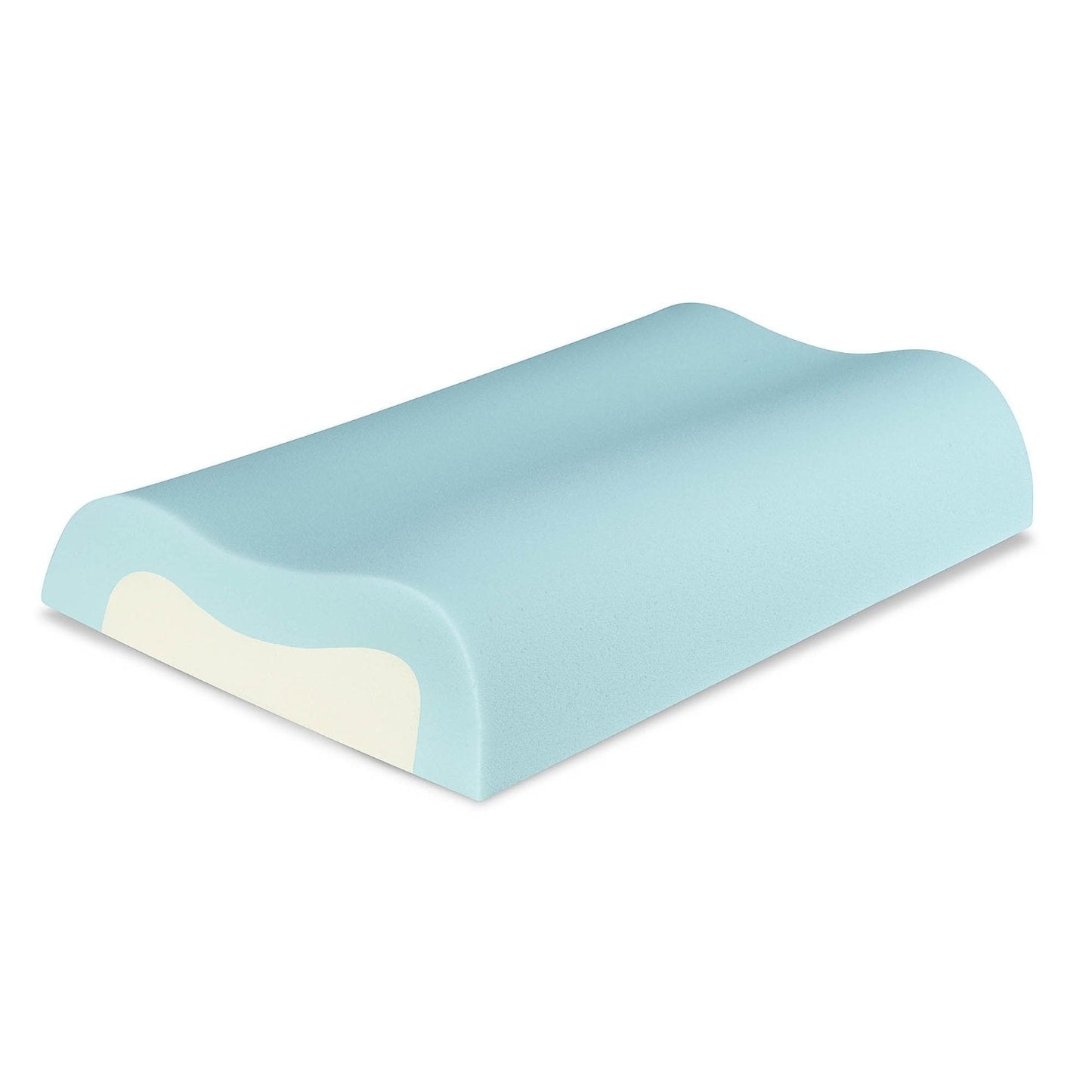 Side and Black Sleeper Cool Contour Memory Foam Pillow - Made in USA