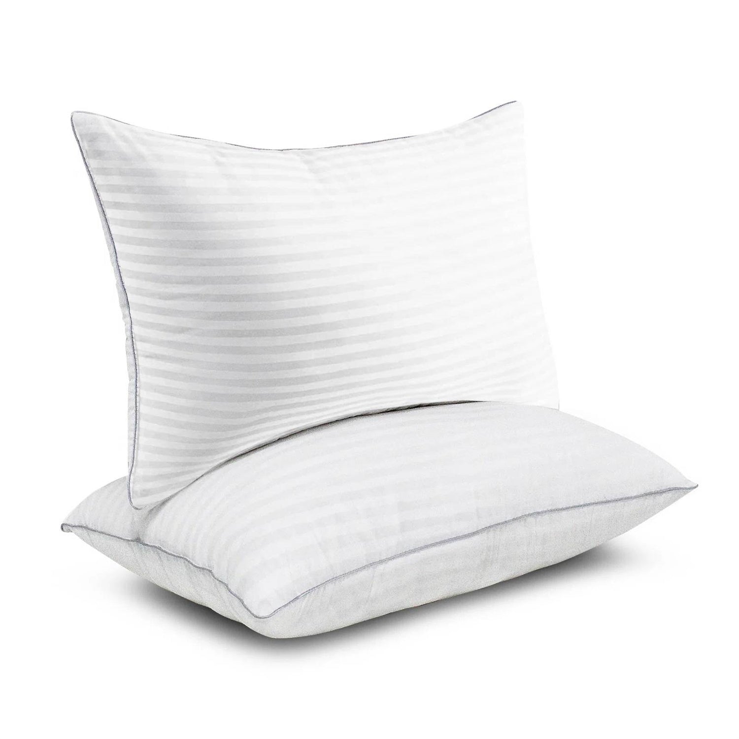 Set of 2 Machine Washable Down Alternative Bed Pillow with Cotton Cover - Queen — Chic Home-Decor