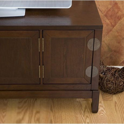 Oriental Style Entertainment Center in Espresso Finish