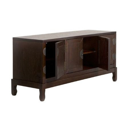 Oriental Style Entertainment Center in Espresso Finish