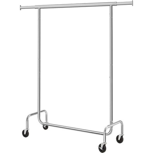 Heavy Duty Metal Tube Clothes Garment Rack on Wheels with 286 lb. Capacity — Chic Home-Decor