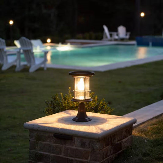 Outdoor Pole/Base/Wall Mount Solar LED Light - Yard Path Lighting - 100 Lumens — Chic Home-Decor