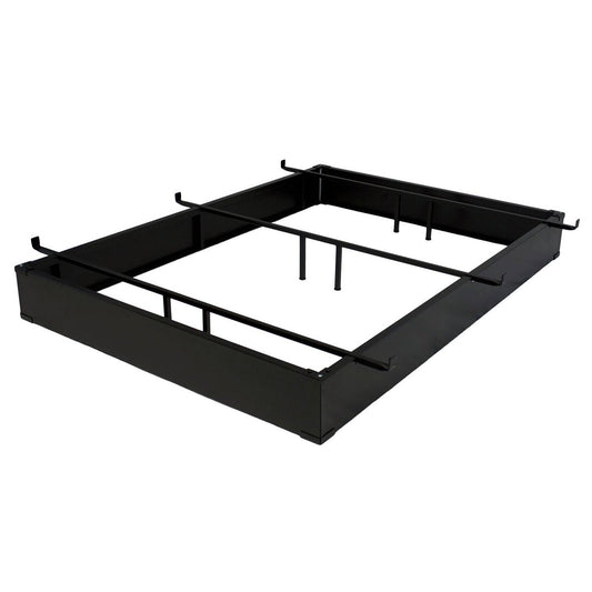 Queen size Hotel Style Metal Bed Base Bed Frame in Espresso - 7.5-inch High — Chic Home-Decor