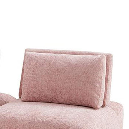 Stavan Modular 2 Seater Sofa, Pink Boucle, Adjustable Backs, 73 Inch