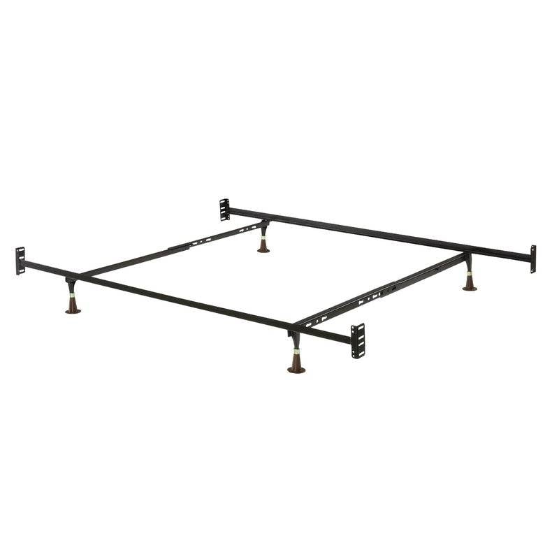 Twin/Full 10-inch High Metal Bed Frame with Headboard and Footboard Brackets — Chic Home-Decor