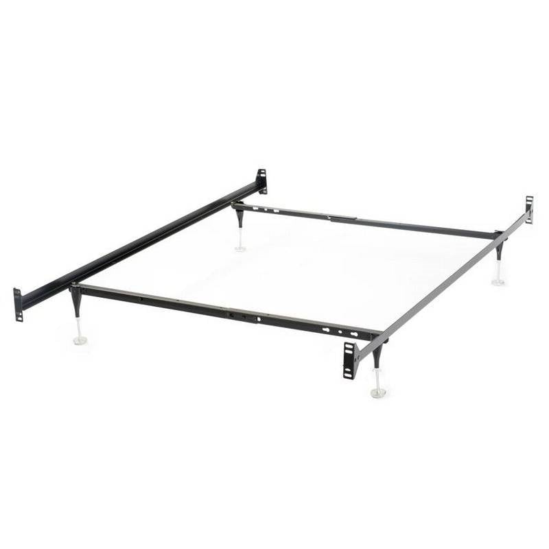 Adjustable Twin/Full Metal Bed Frame with Headboard and Footboard Brackets — Chic Home-Decor