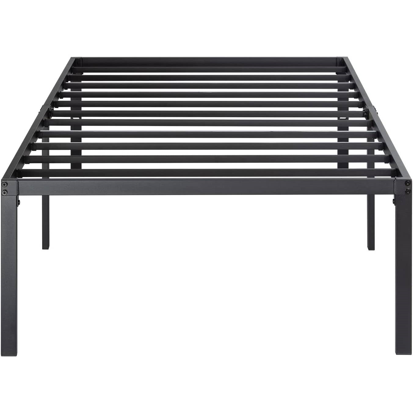 Twin 18-inch High Metal Platform Bed Frame with Under-bed Storage Space — Chic Home-Decor