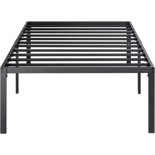 Twin 18-inch High Metal Platform Bed Frame with Under-bed Storage Space — Chic Home-Decor