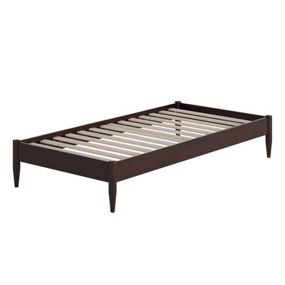 Solid Hardwood Victorian Style Platform Bed – Espresso