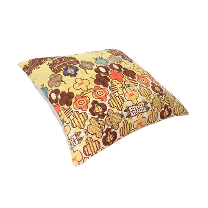 18 x 18 Square Accent Pillows, Printed Unique Quatrefoil Design, Set of 2, Multicolor