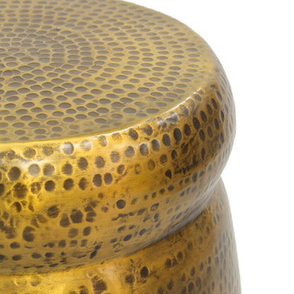Kvira 21" Round Drum Side End Table
