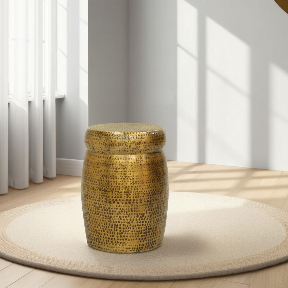 Kvira 21" Round Drum Side End Table