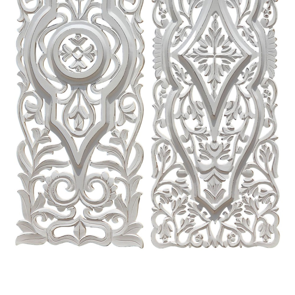 Ozy Carved Wall Art Panel Set of 2