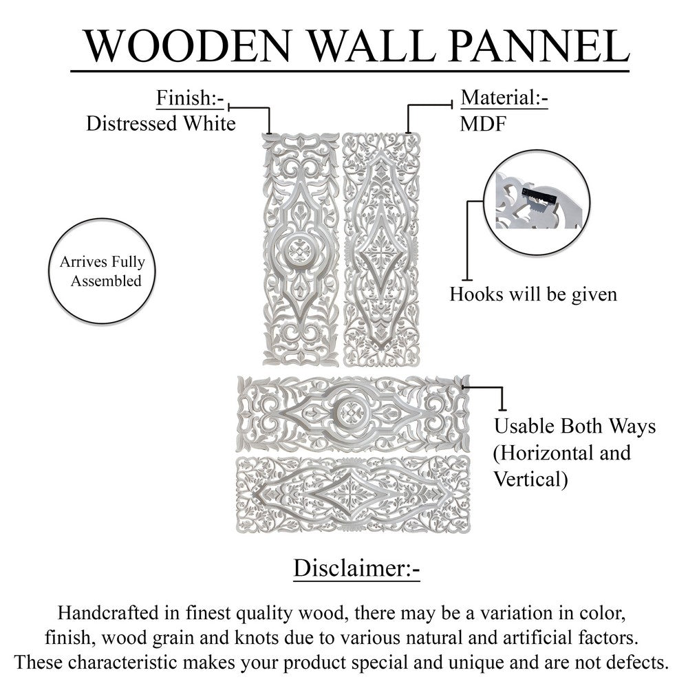 Ozy Carved Wall Art Panel Set of 2