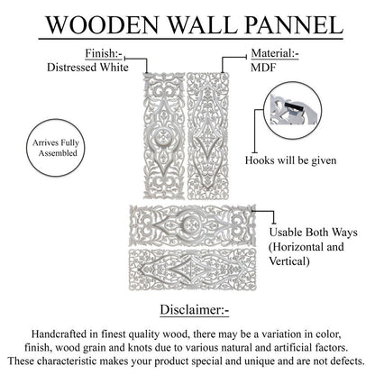 Ozy Carved Wall Art Panel Set of 2