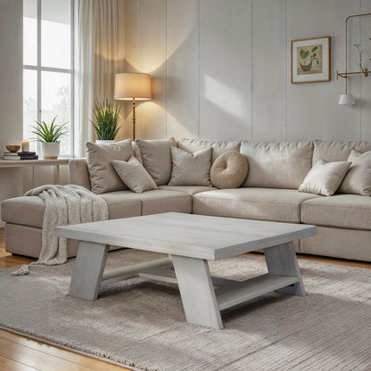 Aya 40" Square Coffee Table