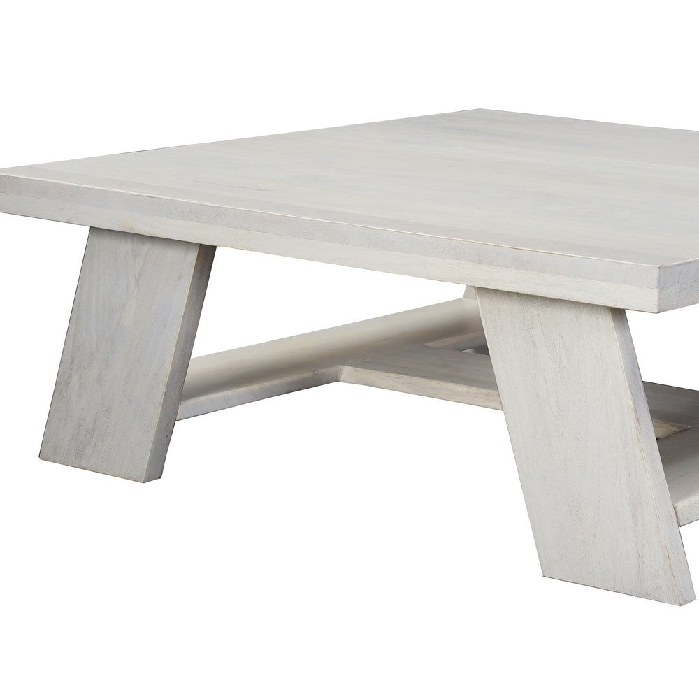 Aya 40" Square Coffee Table