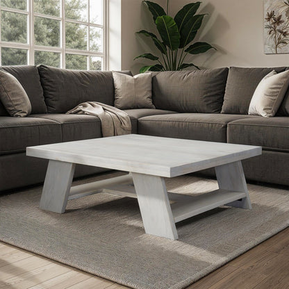 Aya 40" Square Coffee Table