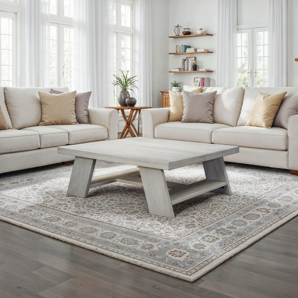 Aya 40" Square Coffee Table