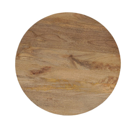 Nina 18.5" Round Handcrafted Side End Table