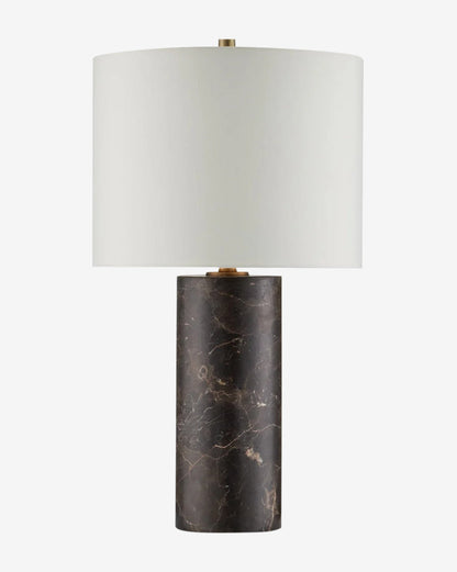 Marble Column Table Lamp