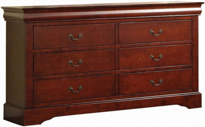 Louis Philippe III Black Finish Dresser