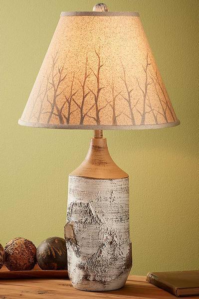 Birch Bark Table Lamp