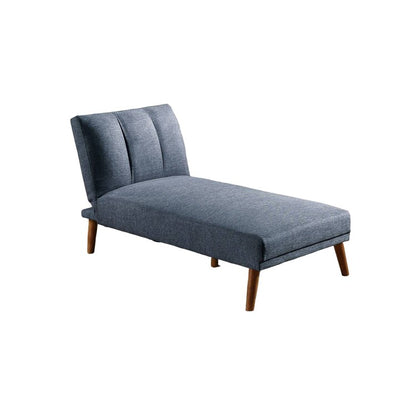 Dora 62 Inch Modern Adjustable Chaise Lounger with Channel Tufting