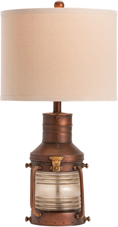 Copper Lantern Table Lamp