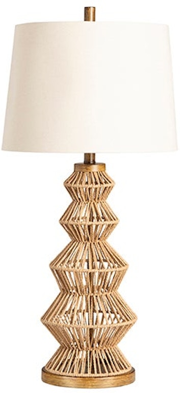 Adler Turreted Woven Table Lamp