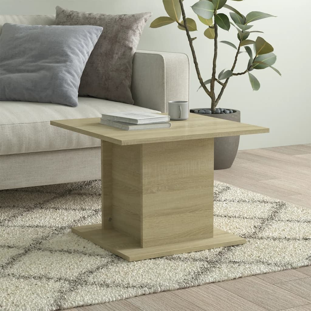 Coffee table Sonoma oak engineered wood, medium modern, Doba