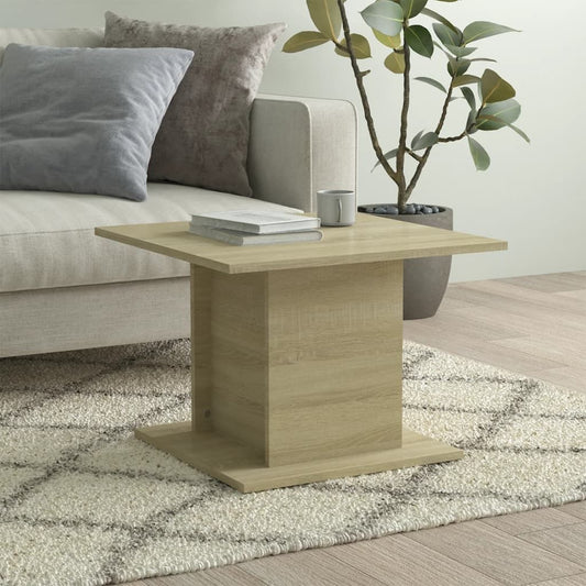 Coffee table Sonoma oak engineered wood, medium modern, Doba