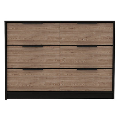 4 Drawer Double Dresser Maryland, Bedroom, Pine – Black