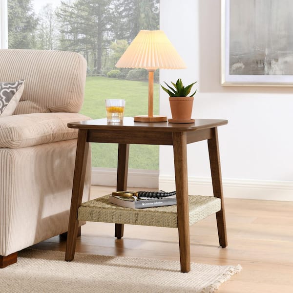Chloe Cocktail Coffee Table, 40 Inch Octagon Espresso Brown Wood