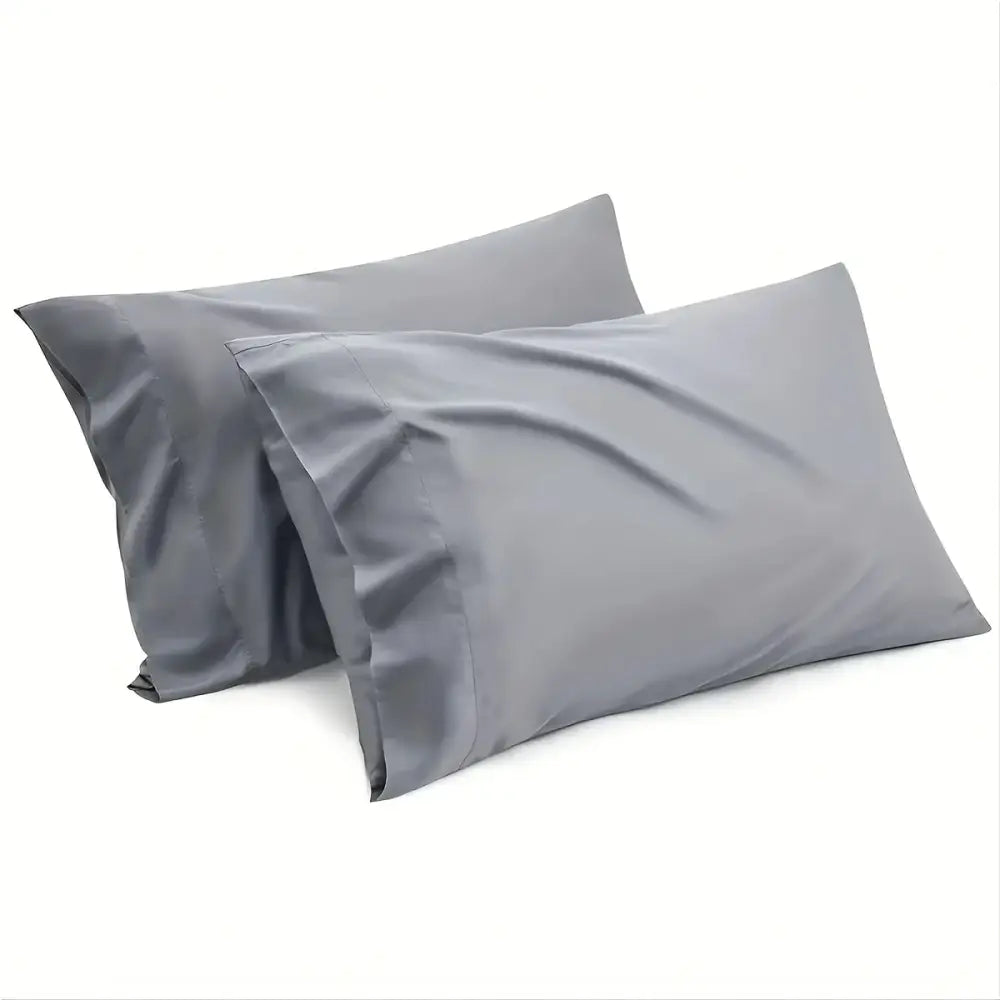 Gray Satin Sheet Set