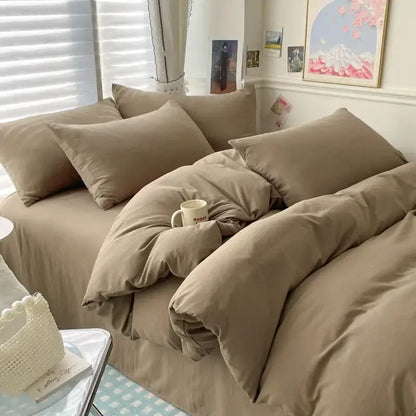 Gray Cotton Duvet Set