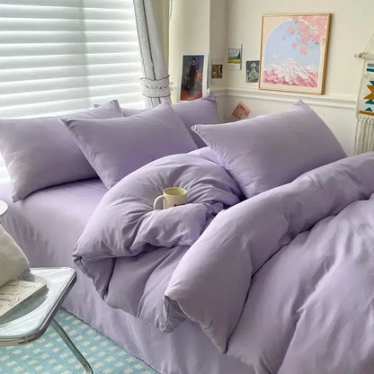 Gray Cotton Duvet Set