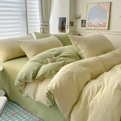 Gray Cotton Duvet Set