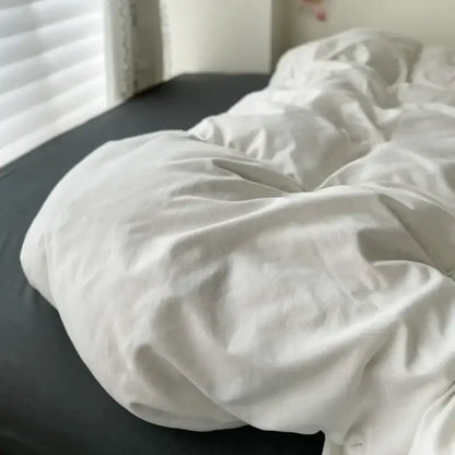 Gray Cotton Duvet Set