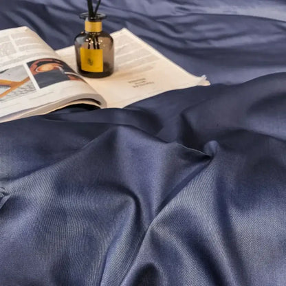 Navy Gold Cotton Duvet